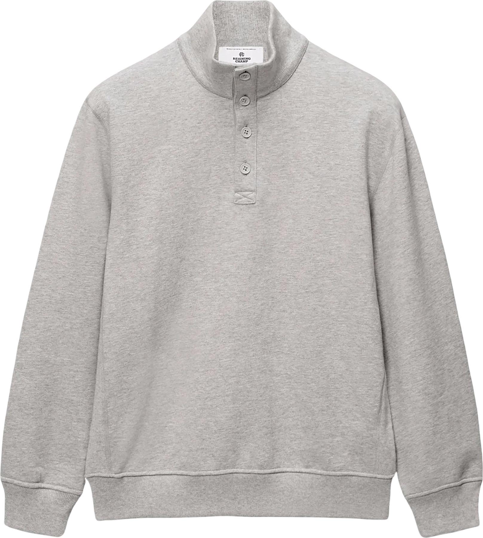 Product image for Midweight Terry Standard Button Mockneck - Men's