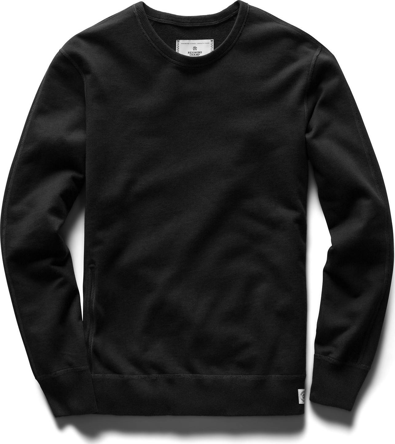 Product gallery image number 1 for product Side Zip Crewneck Midweight Terry -Men's