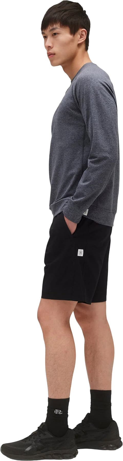 Product gallery image number 2 for product Brushed Jersey Recovery Standard Crew Neck Sweatshirt - Men's
