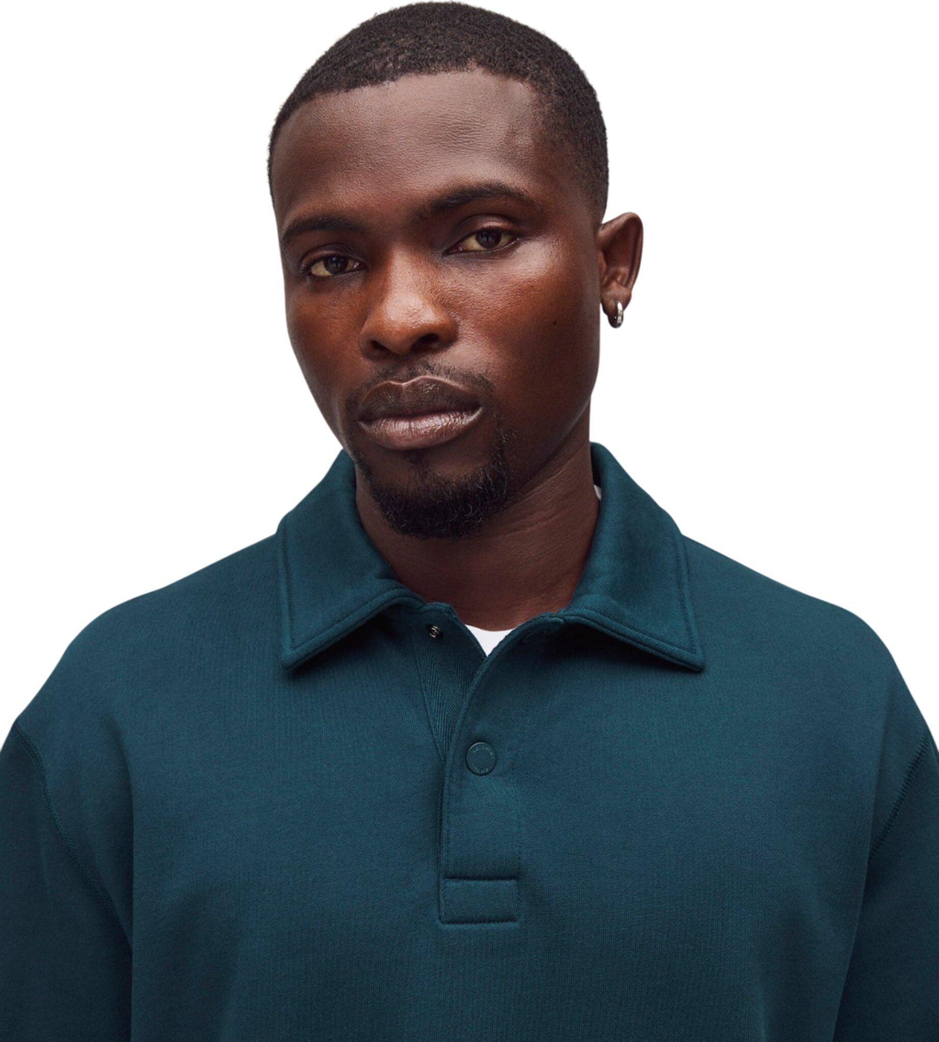 Product gallery image number 6 for product Midweight Terry Rugby Sweater - Unisex