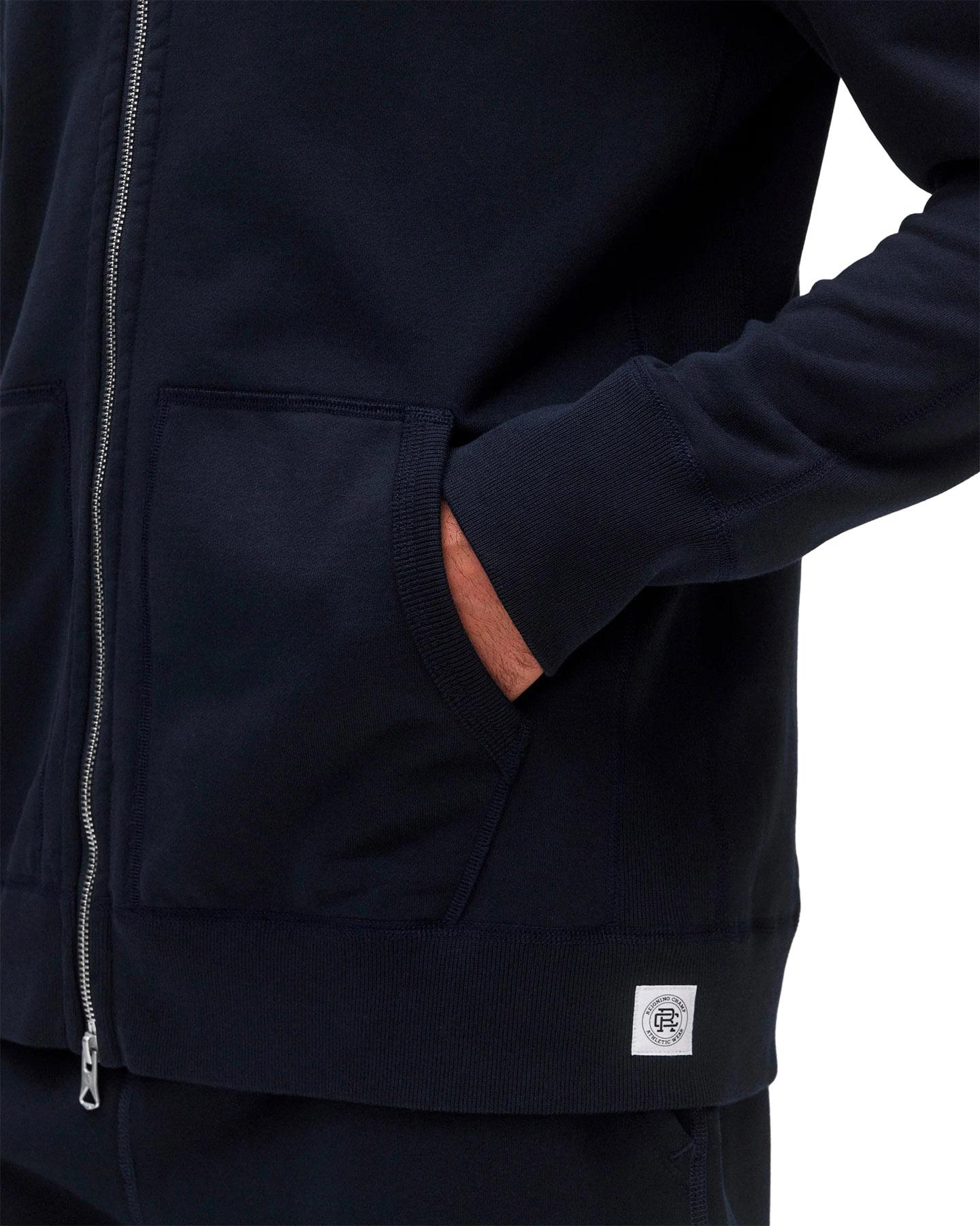 Product gallery image number 8 for product Midweight Terry Slim Fit Zip Hoodie - Unisex
