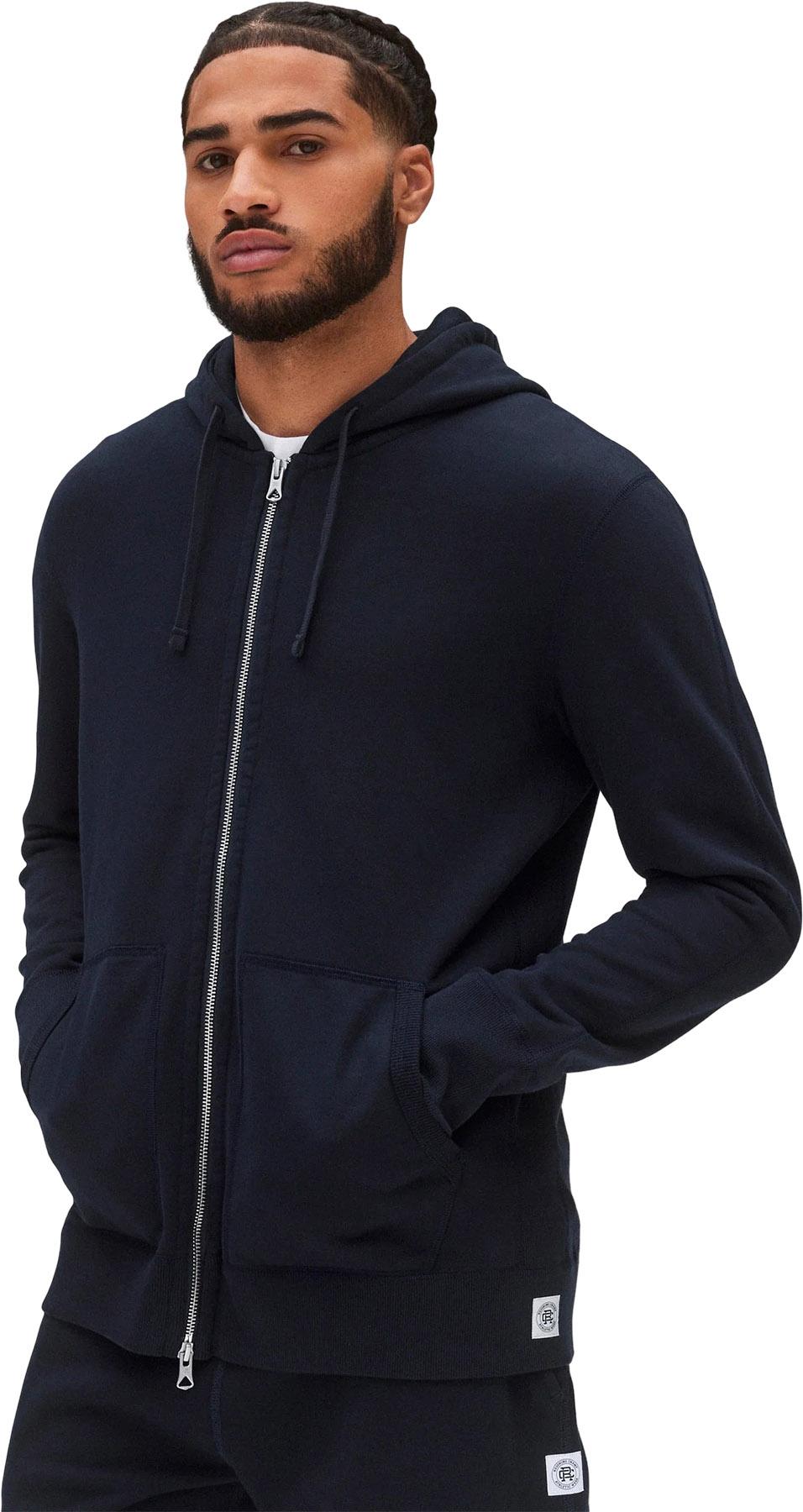 Product gallery image number 4 for product Midweight Terry Slim Fit Zip Hoodie - Unisex