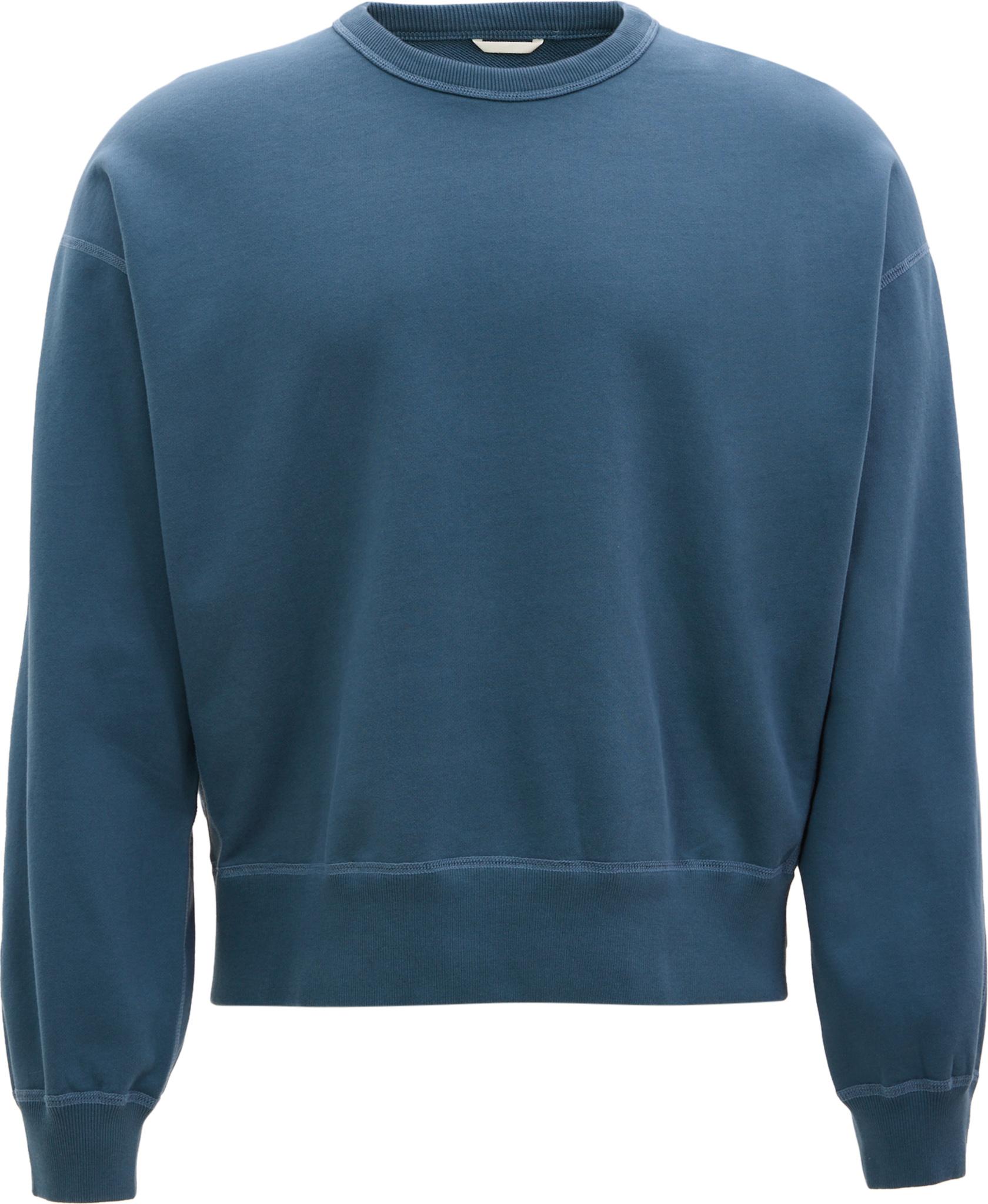 Image de produit pour Chandail en molleton à col rond décontracté en tissu éponge mi-épais - Homme