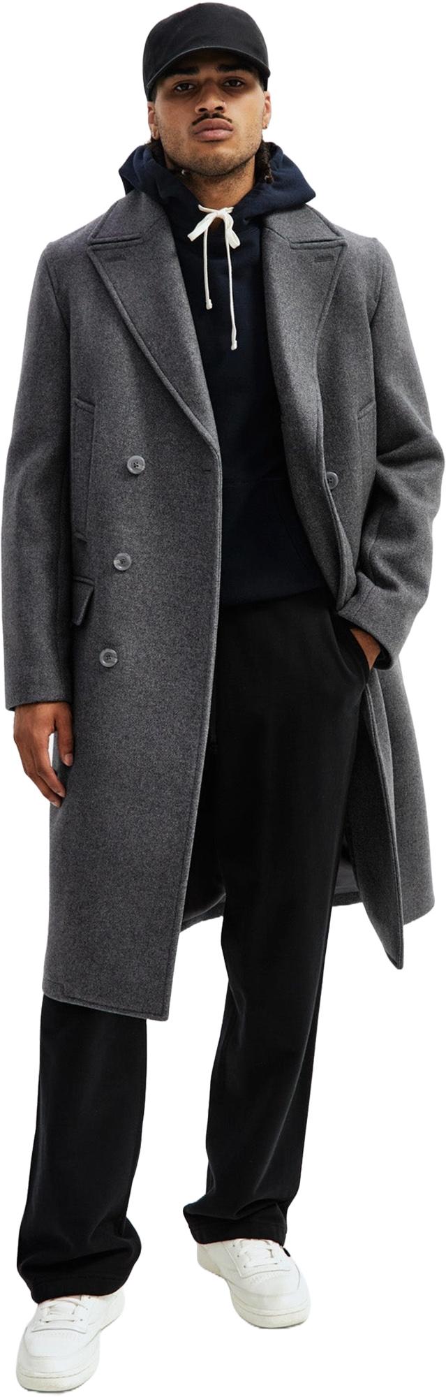 Product gallery image number 4 for product Melton Wool Polo Coat - Men's
