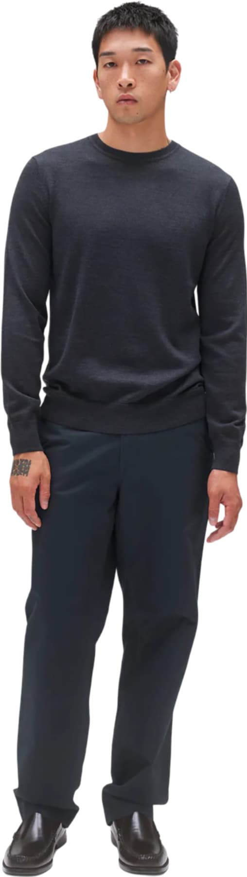 Product gallery image number 3 for product Harry Lightweight Merino Crewneck Jumper - Men's
