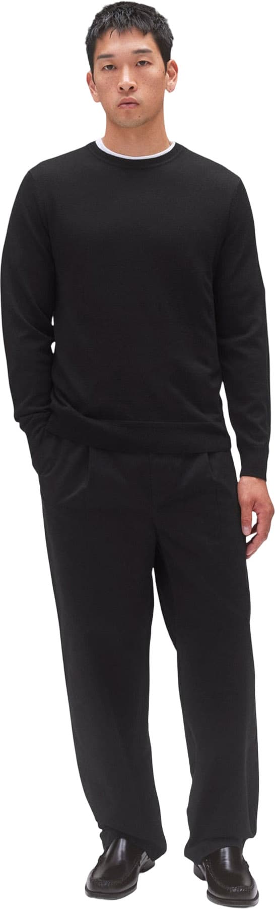 Product gallery image number 2 for product Harry Lightweight Merino Crewneck Jumper - Men's