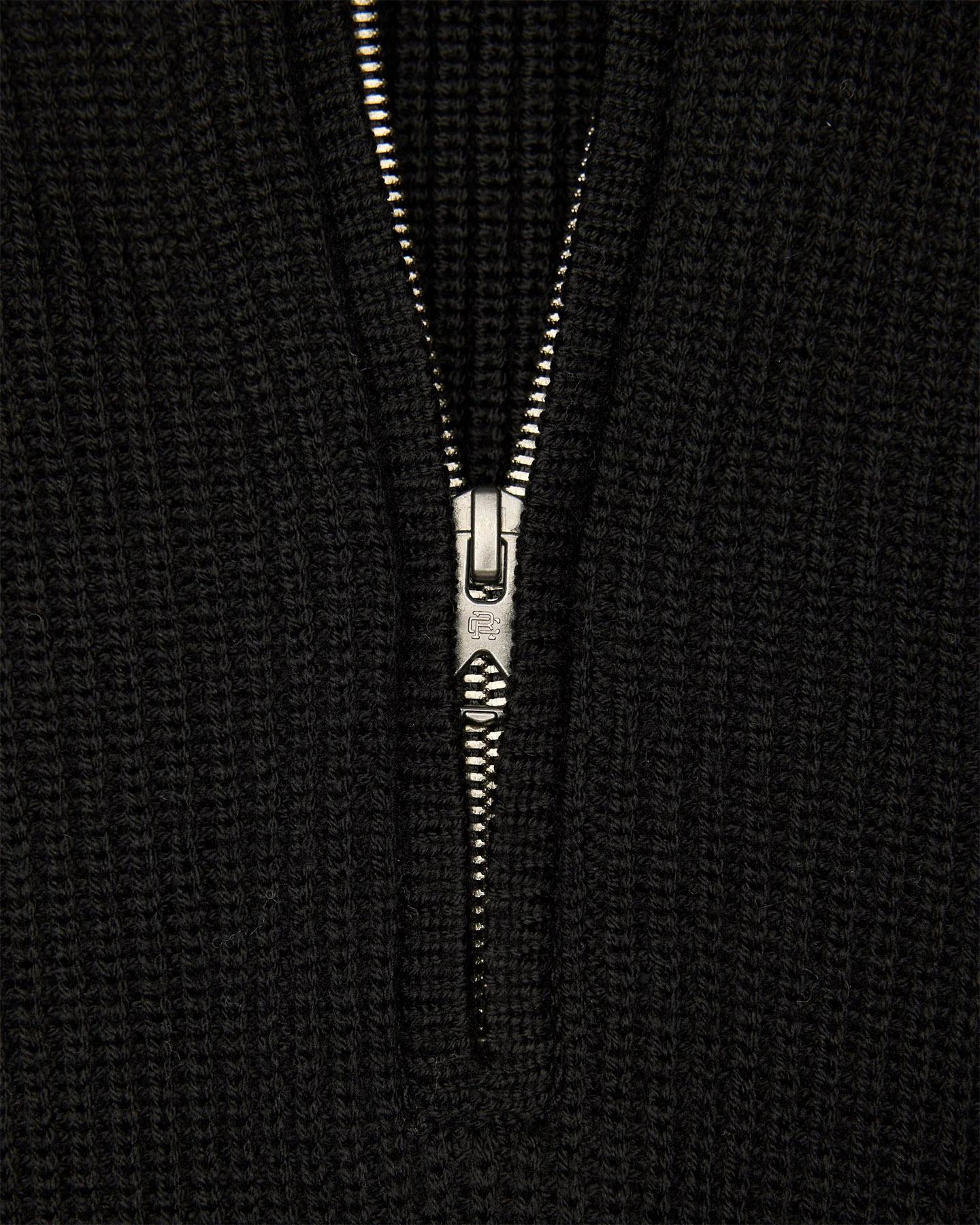 Product gallery image number 2 for product Vinnie Merino Rib Quarter Zip Sweater - Men's