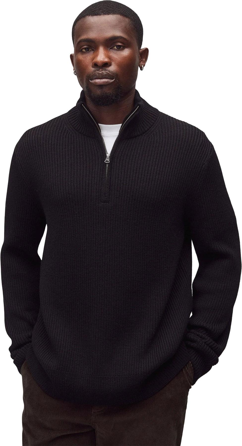 Product gallery image number 8 for product Vinnie Merino Rib Quarter Zip Sweater - Men's