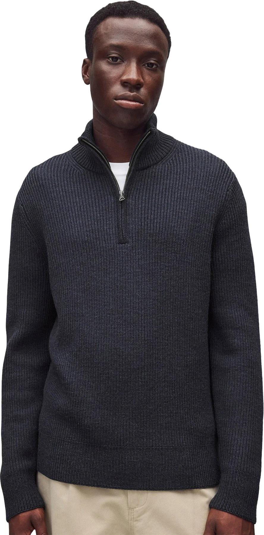 Product gallery image number 9 for product Vinnie Merino Rib Quarter Zip Sweater - Men's