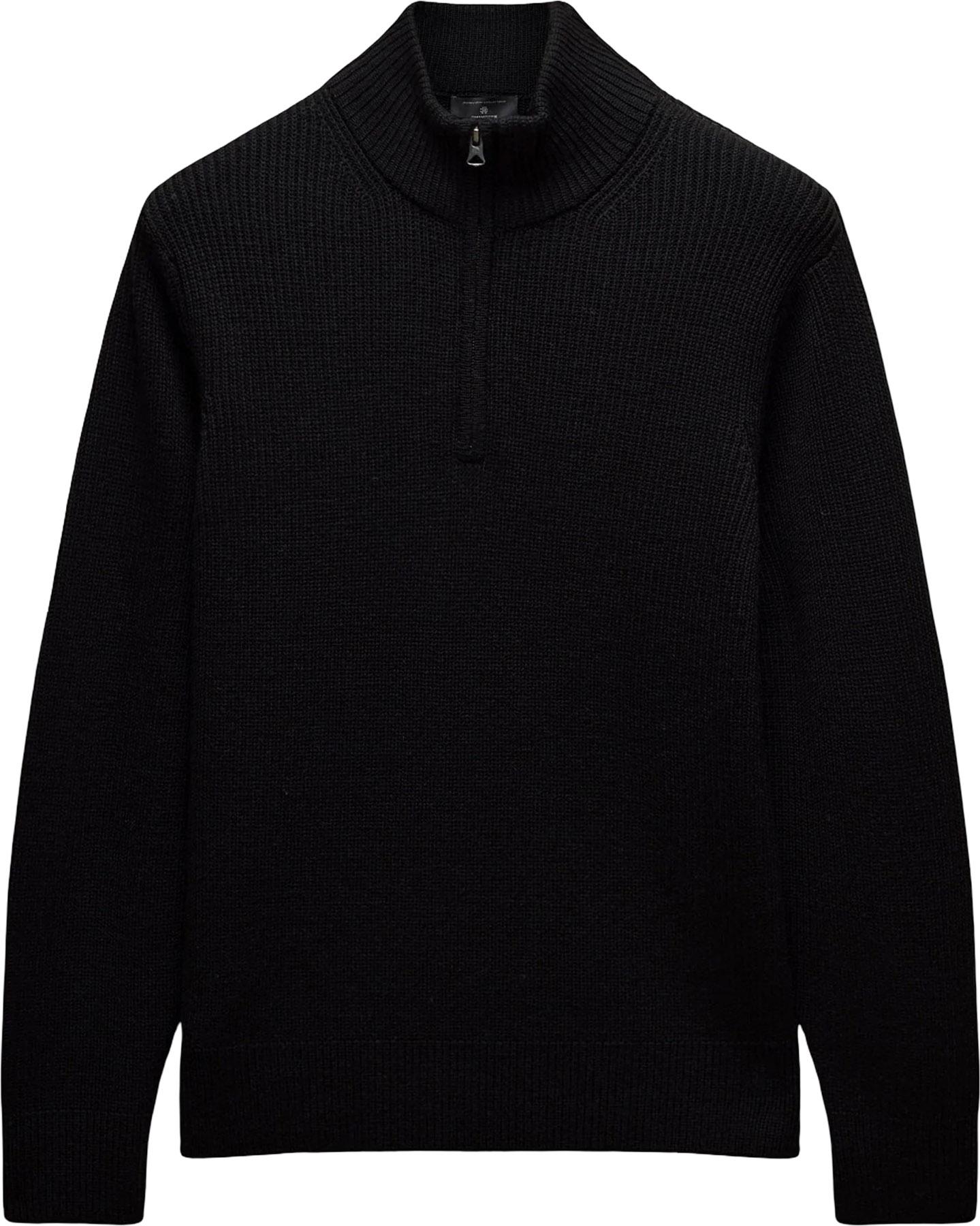 Product gallery image number 1 for product Vinnie Merino Rib Quarter Zip Sweater - Men's