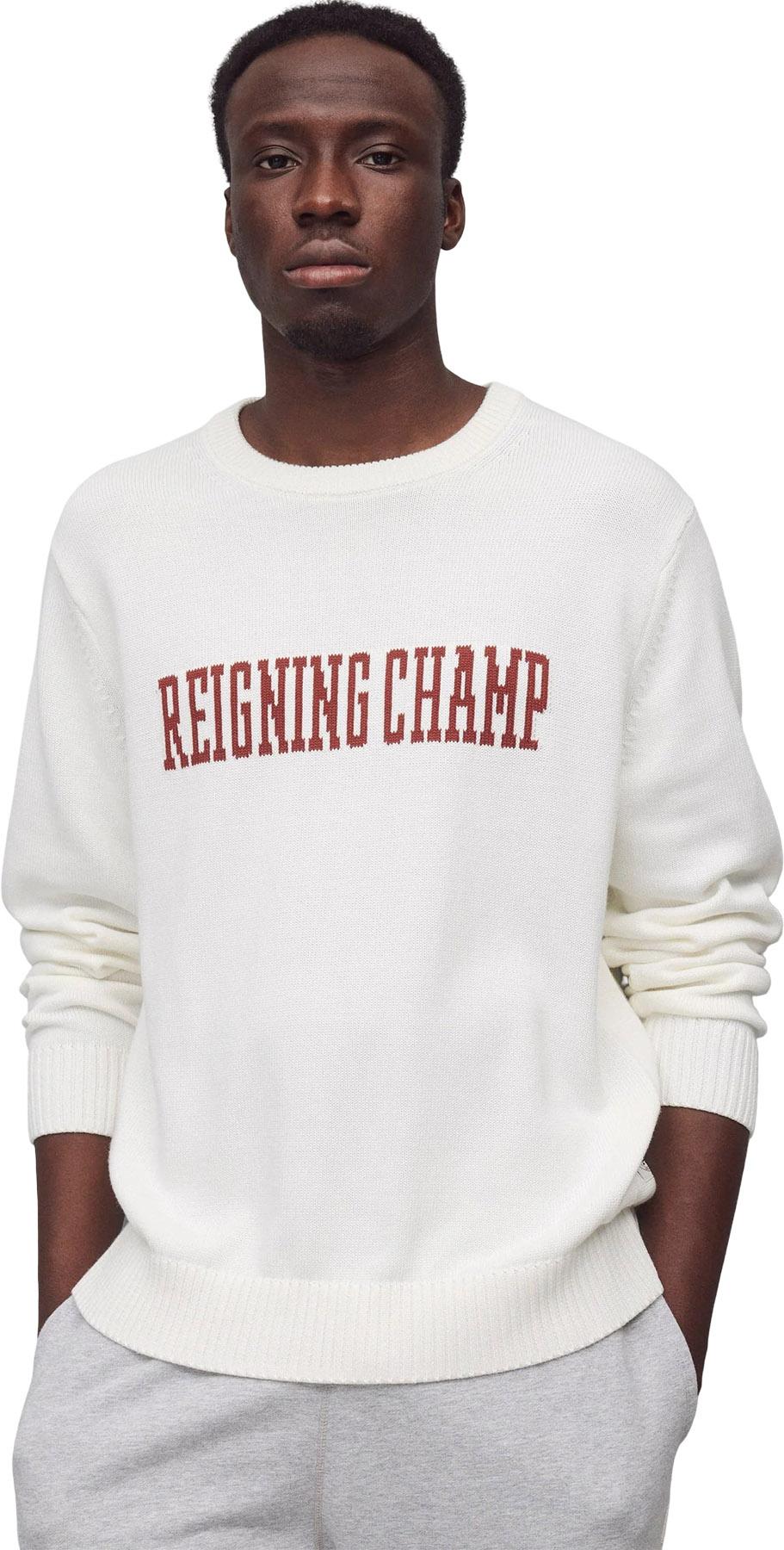 Product gallery image number 3 for product Supima Knit Collegiate Crew Neck Sweater - Men's