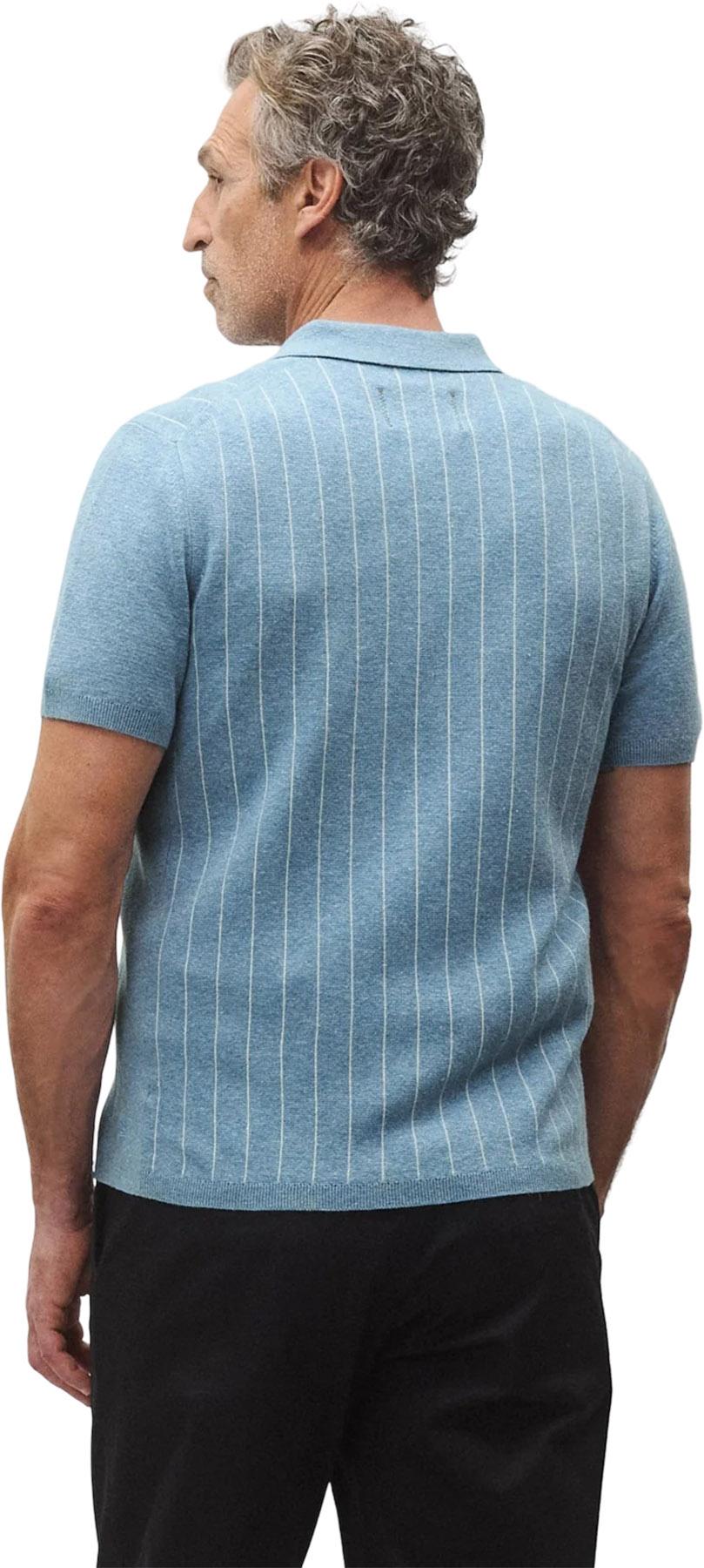 Product gallery image number 2 for product Piazza Cotton Linen Stripe Shirt - Men's