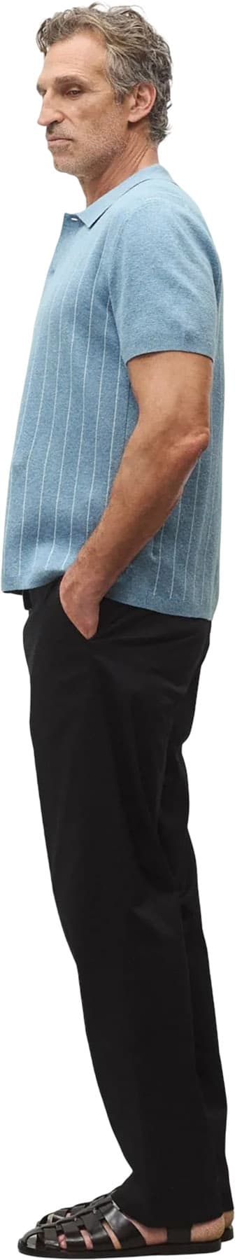 Product gallery image number 6 for product Piazza Cotton Linen Stripe Shirt - Men's