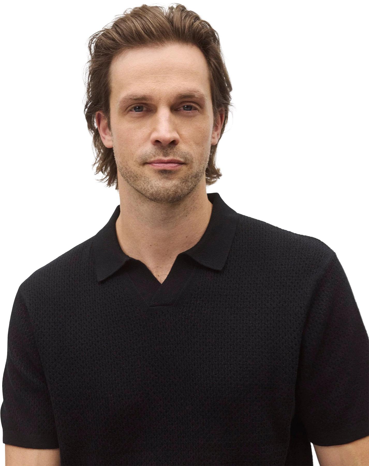 Product gallery image number 2 for product Victor Cotton Linen Polo - Men's