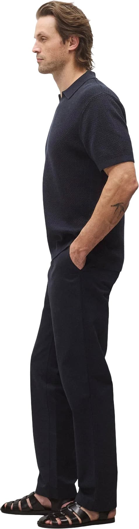 Product gallery image number 4 for product Polo en coton et lin Victor - Homme