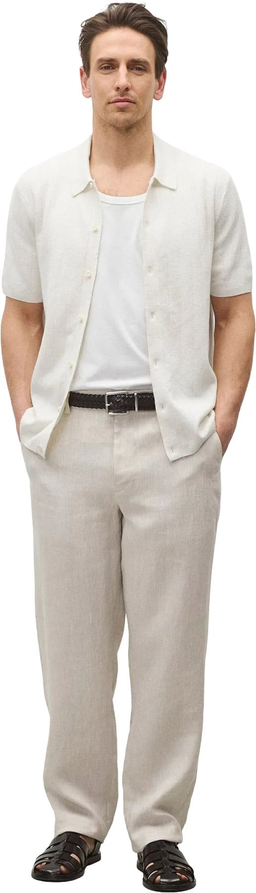 Product gallery image number 9 for product Piazza Cotton Linen Shirt - Men's