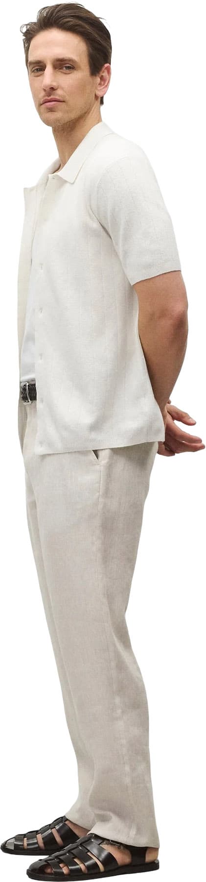 Product gallery image number 8 for product Piazza Cotton Linen Shirt - Men's