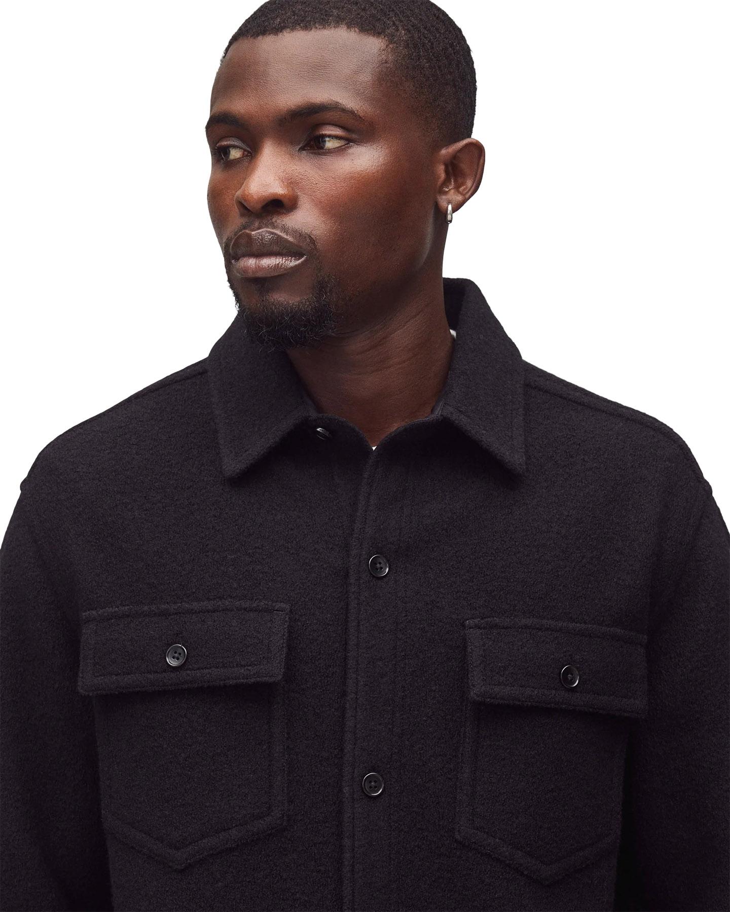 Product gallery image number 9 for product Boiled Wool Warden Overshirt - Unisex