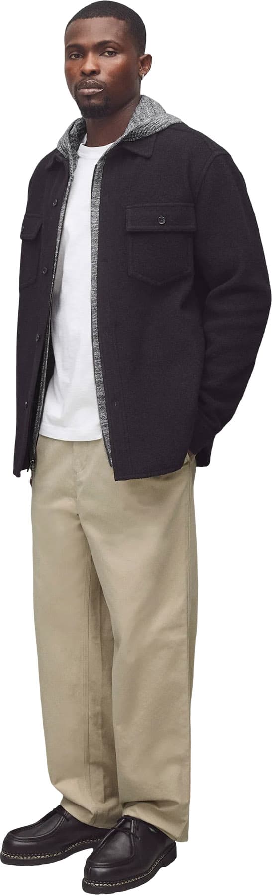 Product gallery image number 3 for product Boiled Wool Warden Overshirt - Unisex