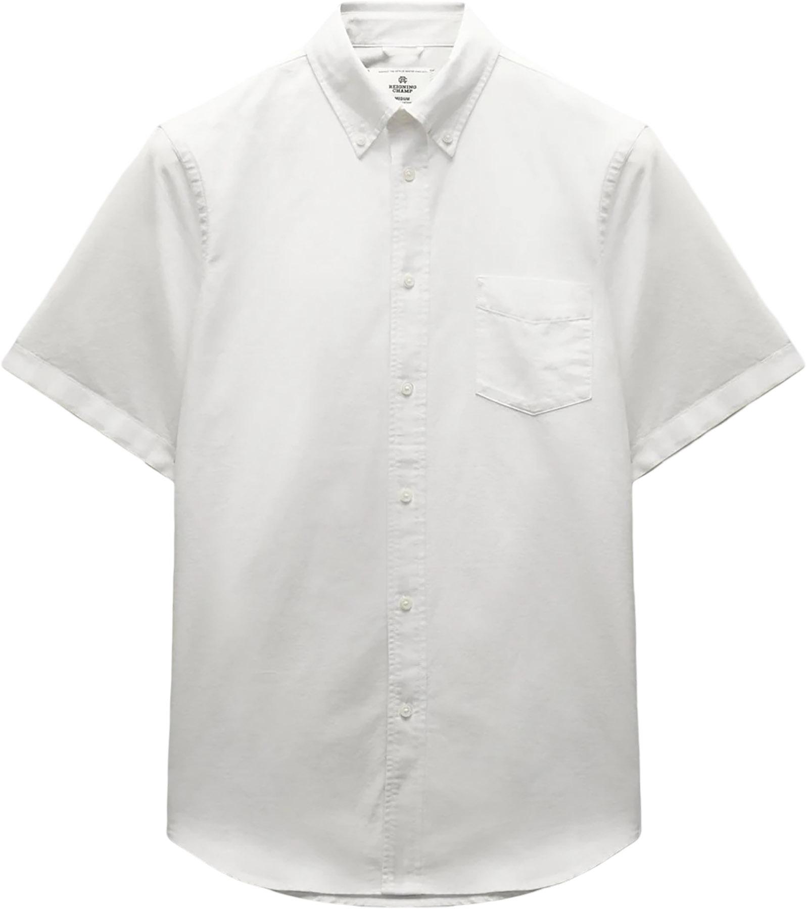 Product gallery image number 1 for product Cotton Oxford Prep Standard Fit Short Sleeve Shirt - Men's
