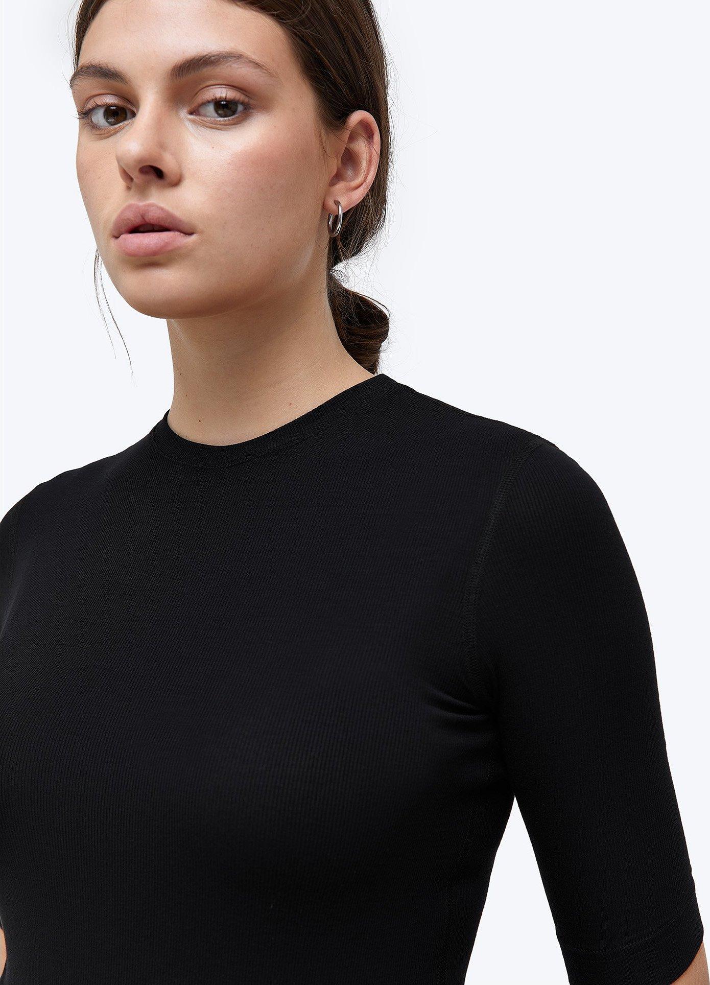 Product gallery image number 2 for product Ribbed T-Shirt - Modal Rib - Women's
