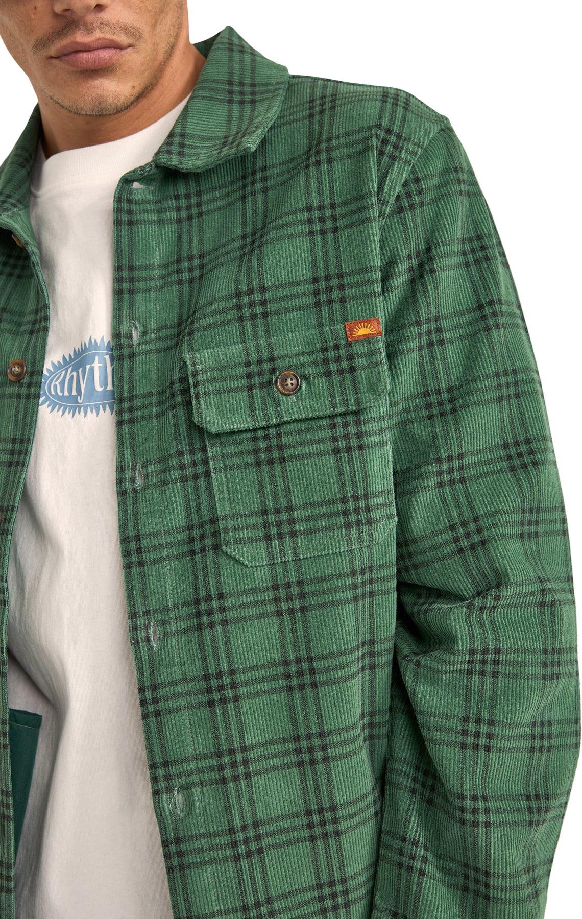 Product gallery image number 5 for product Corduroy Check Overshirt - Men's