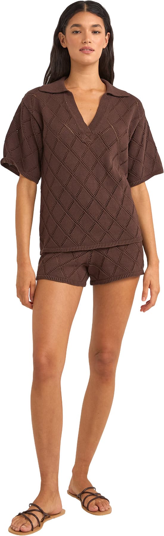 Numéro de l'image de la galerie de produits 3 pour le produit Chemise en tricot à col Islander - Femme