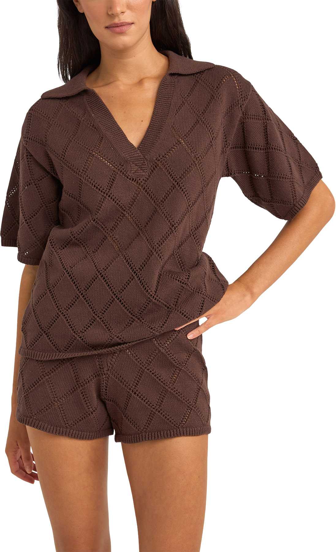 Image de produit pour Chemise en tricot à col Islander - Femme