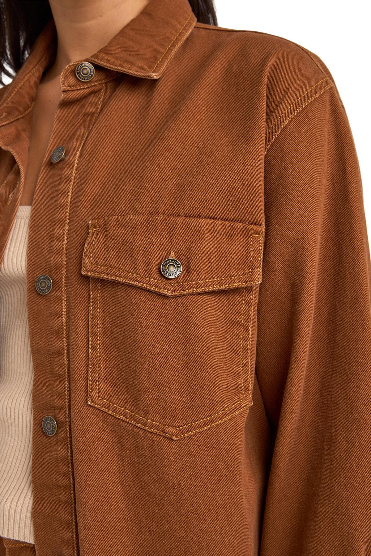 Product gallery image number 4 for product Claude Drill Shacket - Women's