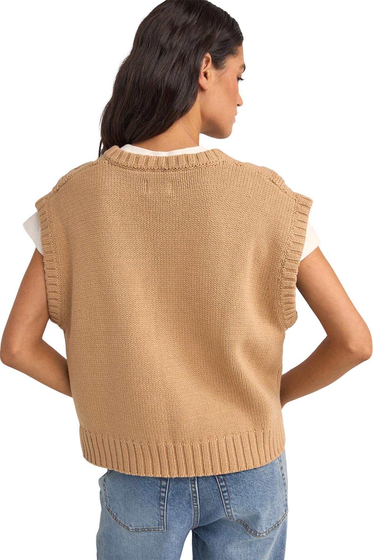 Product gallery image number 2 for product Finley Cable Knit Vest - Women's