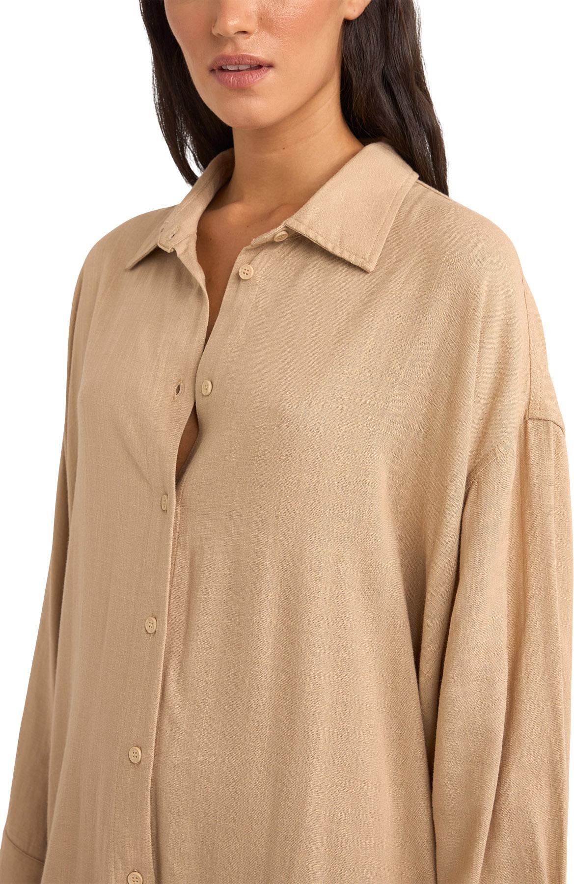 Product gallery image number 4 for product Sun Ray Long Sleeve Shirt Dress - Women's