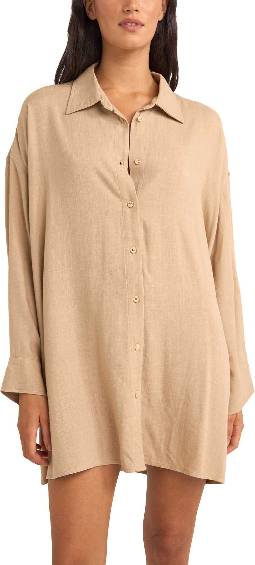 Product image for Sun Ray Long Sleeve Shirt Dress - Women's