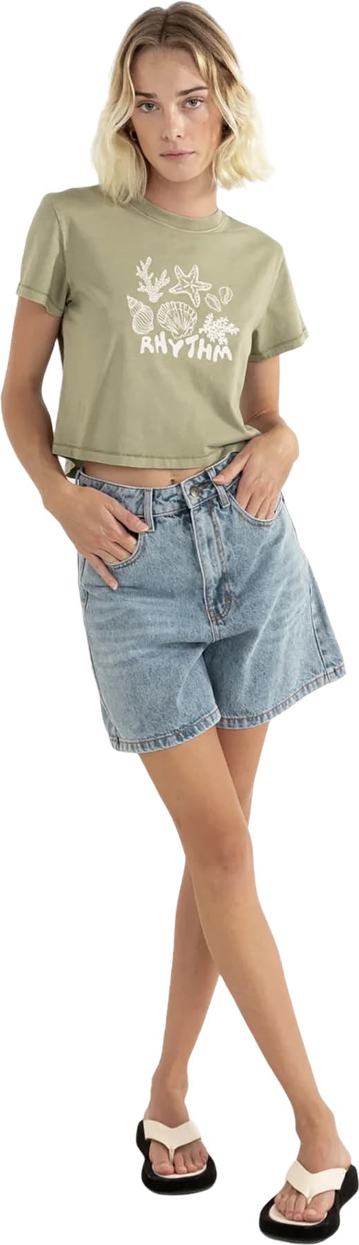 Product gallery image number 3 for product Escape Denim Washed Shorts - Women's