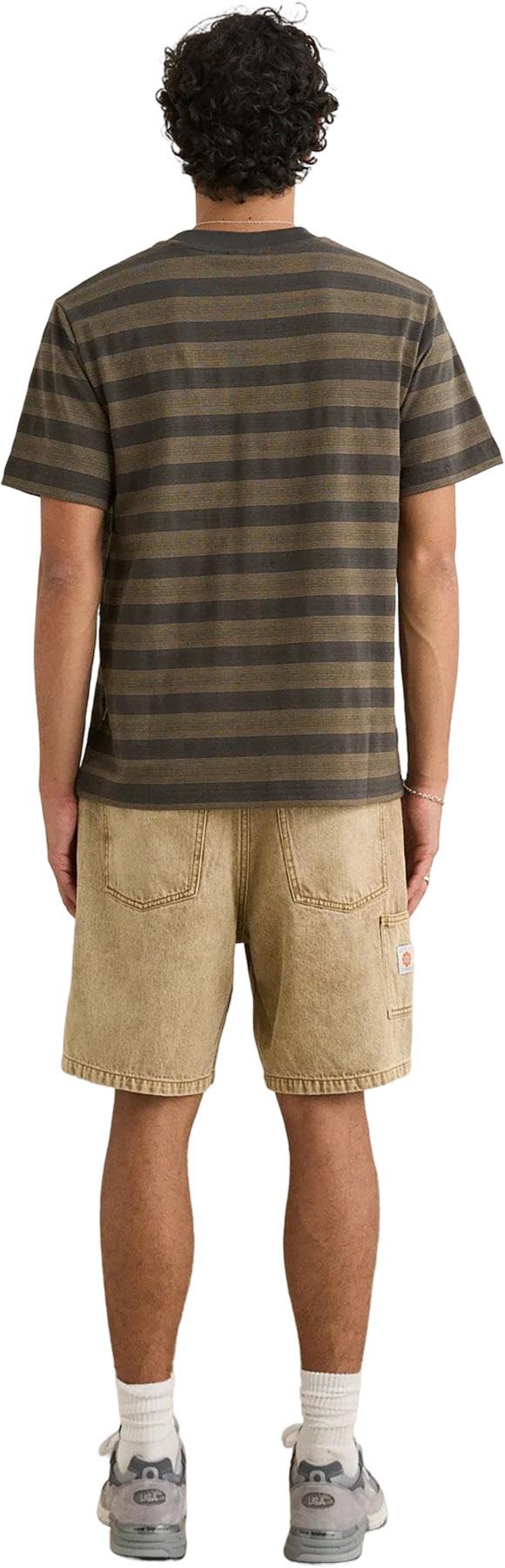 Product gallery image number 2 for product T-shirt vintage à rayures jacquard à manches courtes - Homme