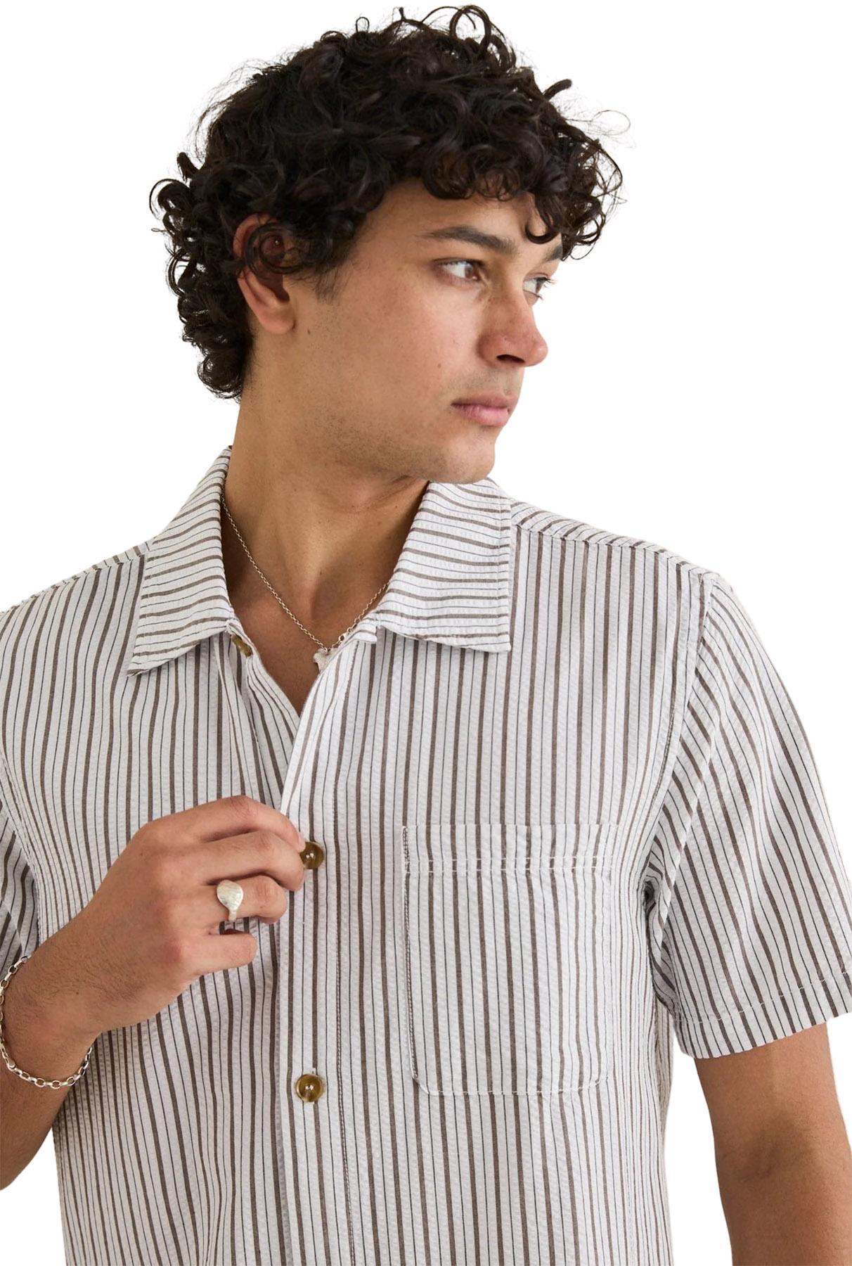 Product gallery image number 2 for product Seersucker Stripe Short Sleeve Shirt - Men's