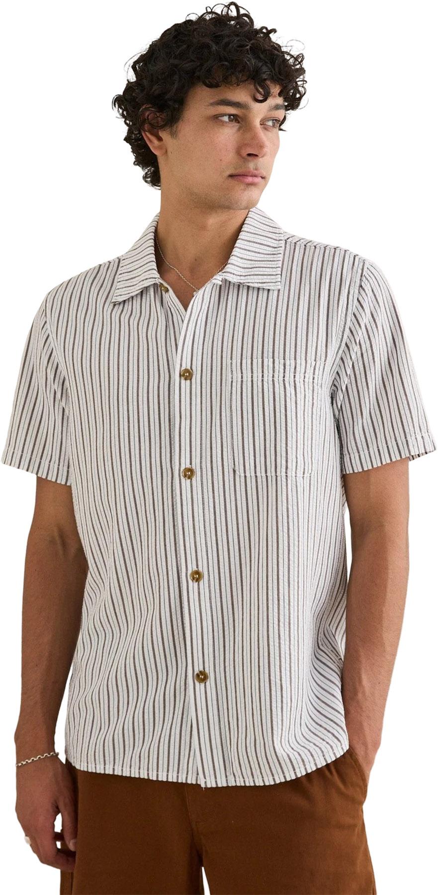 Product gallery image number 4 for product Seersucker Stripe Short Sleeve Shirt - Men's