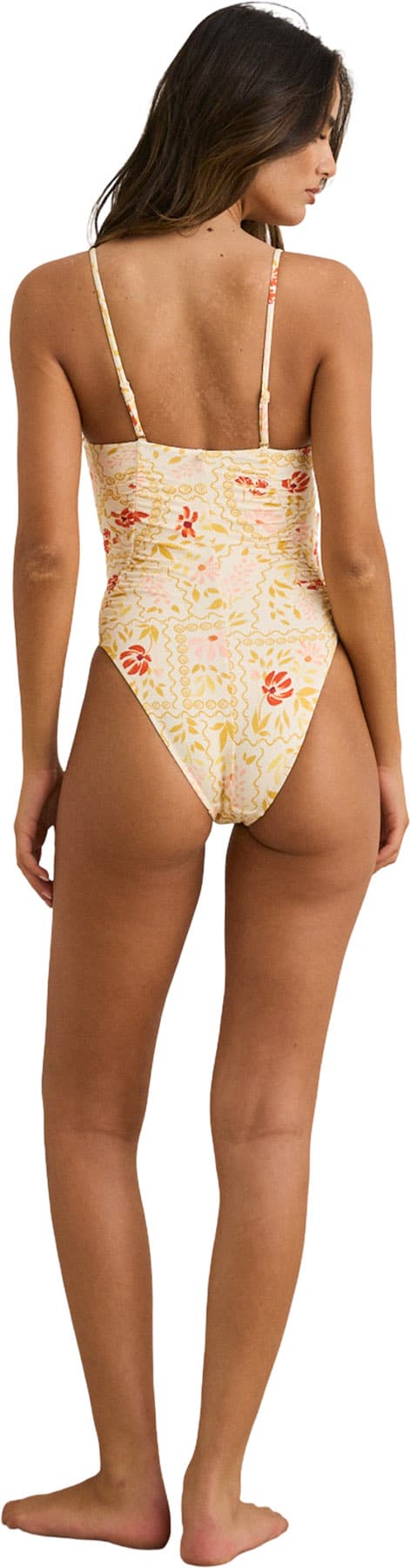 Product gallery image number 2 for product Wildflower Scrunched Side One Piece Swimsuit - Women's