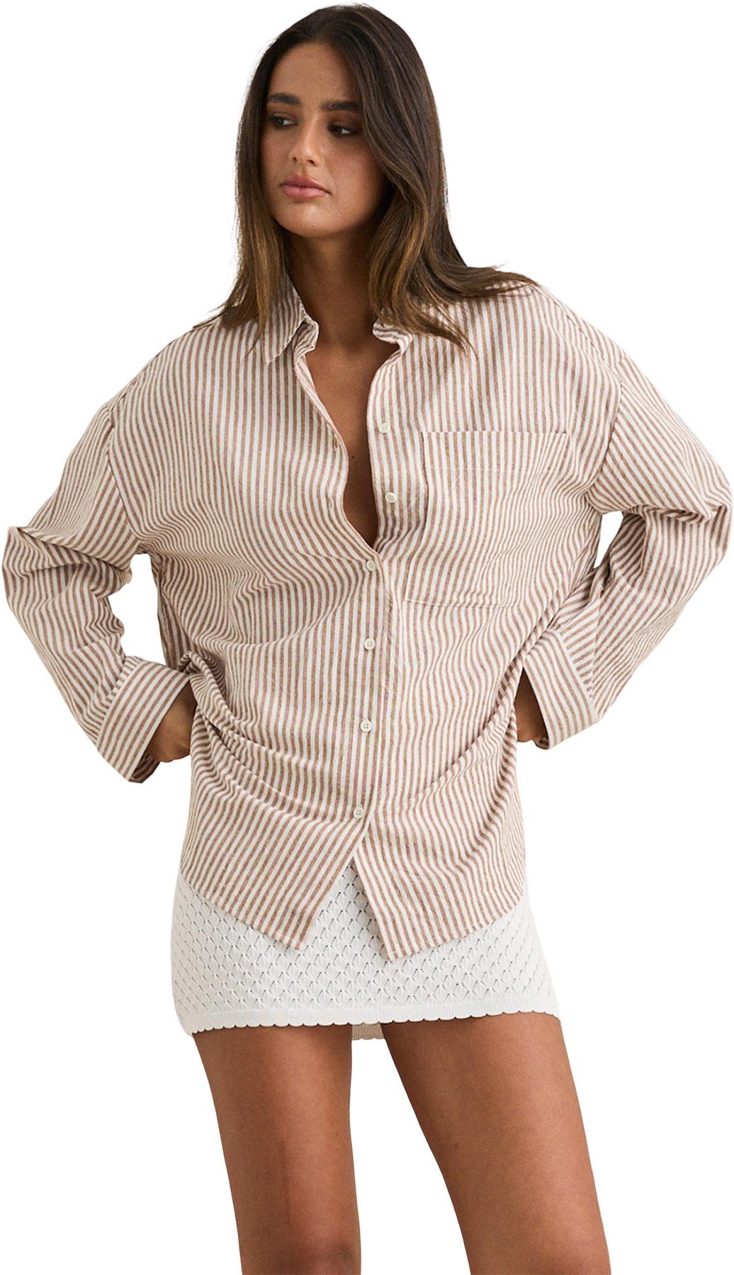 Product gallery image number 3 for product Valley Stripe Oversized Shirt - Women's