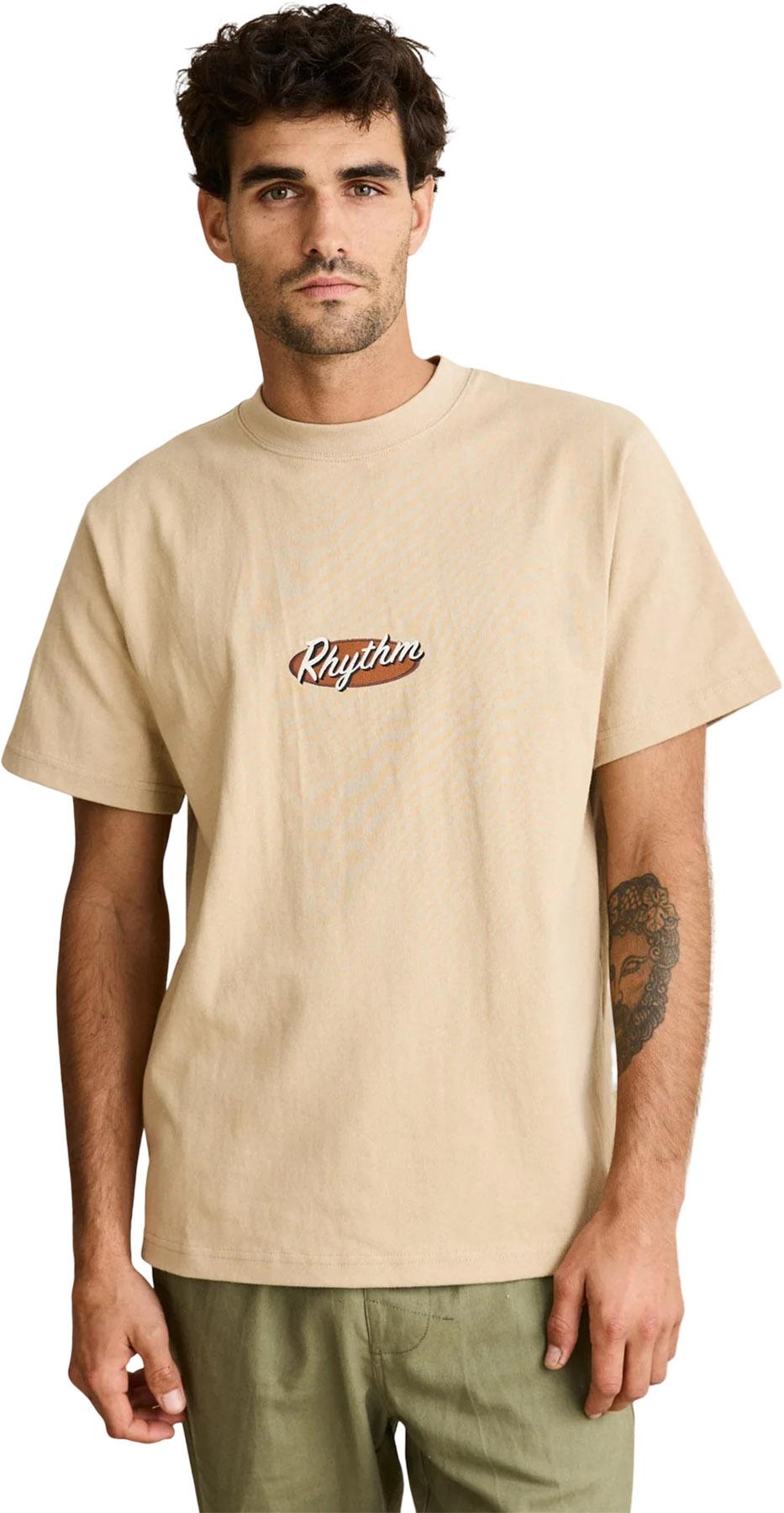 Product gallery image number 6 for product Hallmark Heavyweight Vintage Embroidered Short Sleeve T-Shirt - Men's