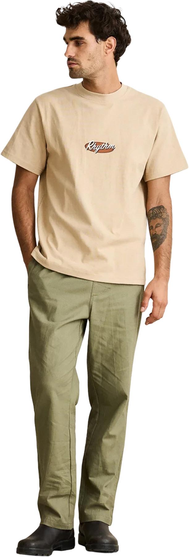 Product gallery image number 5 for product Hallmark Heavyweight Vintage Embroidered Short Sleeve T-Shirt - Men's