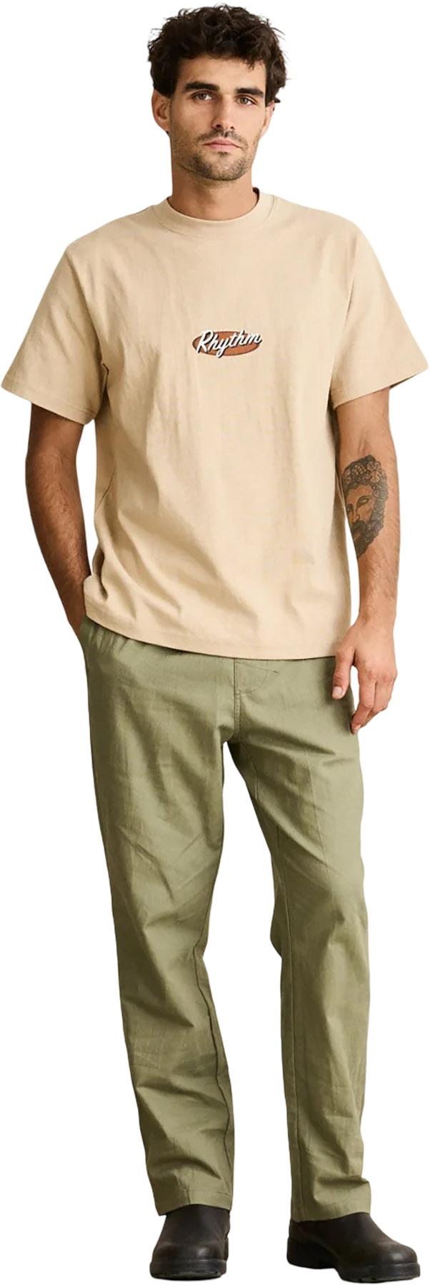 Product gallery image number 7 for product Hallmark Heavyweight Vintage Embroidered Short Sleeve T-Shirt - Men's