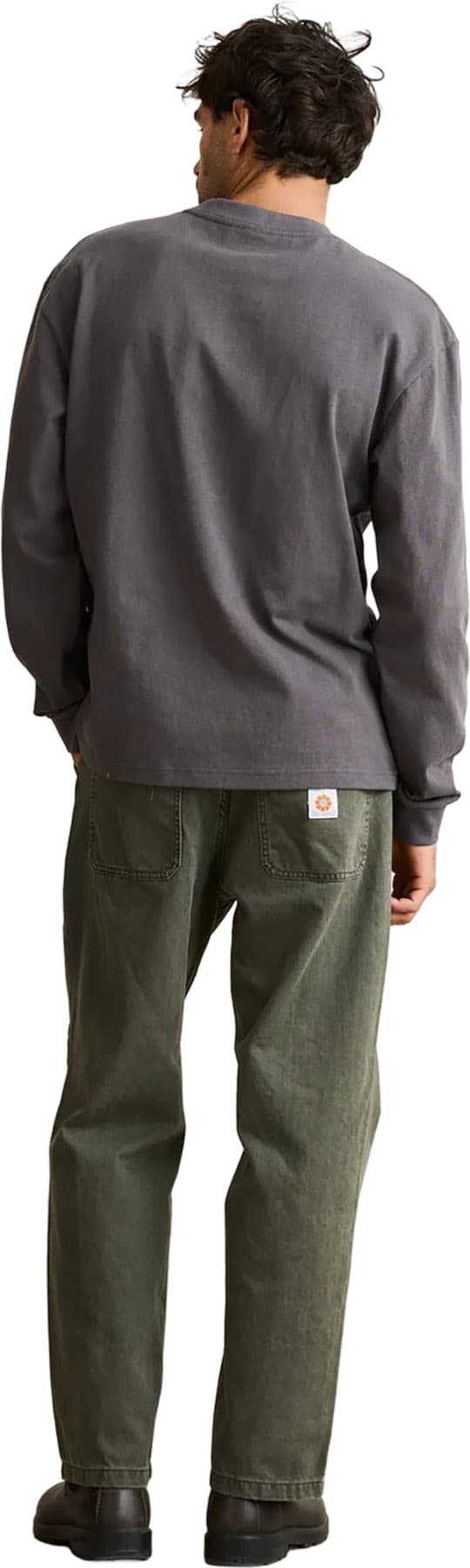 Product gallery image number 2 for product Hallmark Heavyweight Vintage Embroidered Long Sleeve T-Shirt - Men's