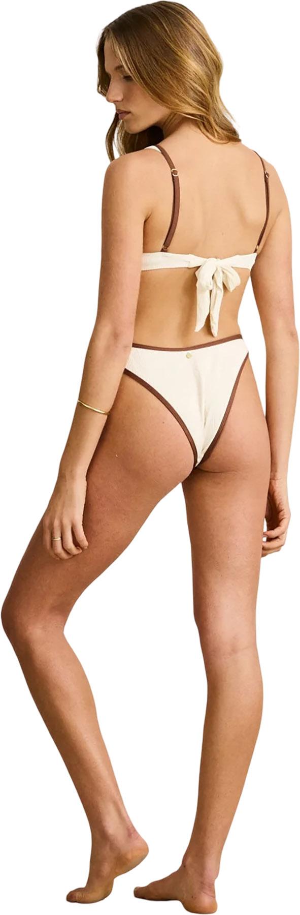 Product gallery image number 6 for product Lily Rib Contrast Hi-Cut Bikini Bottom - Women's