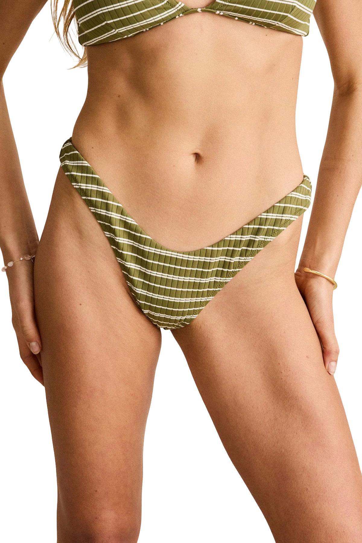 Product gallery image number 3 for product Vista Stripe Hi Cut Bikini Bottom - Women's
