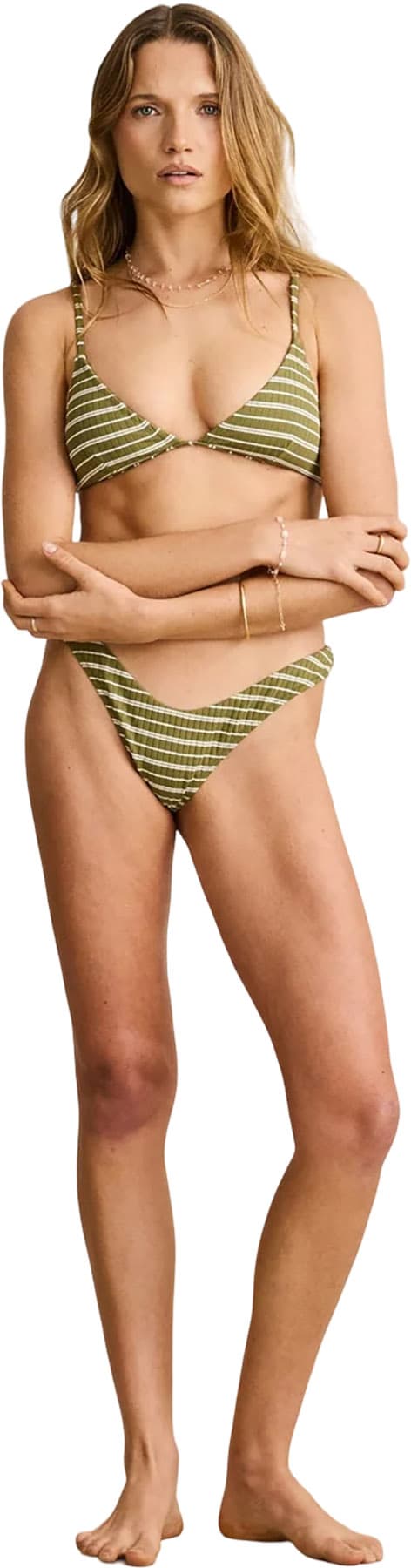 Product gallery image number 4 for product Vista Stripe Hi Cut Bikini Bottom - Women's