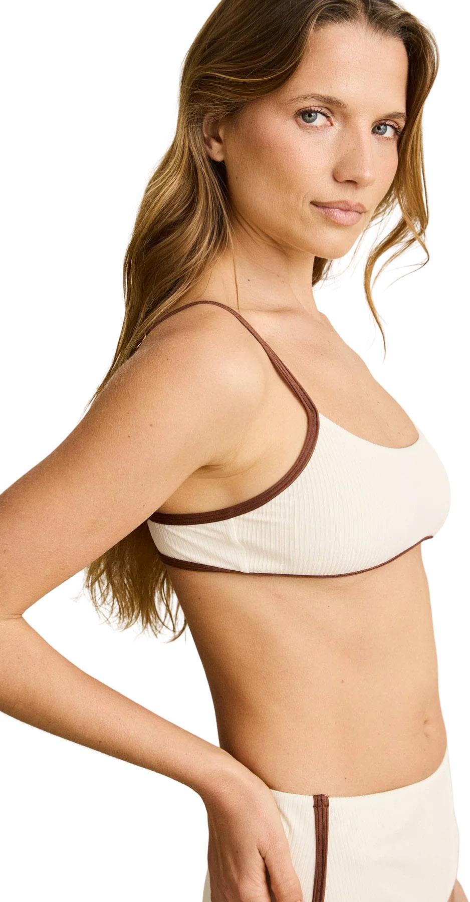 Product gallery image number 5 for product Lily Rib Contrast Crop Bikini Top - Women's
