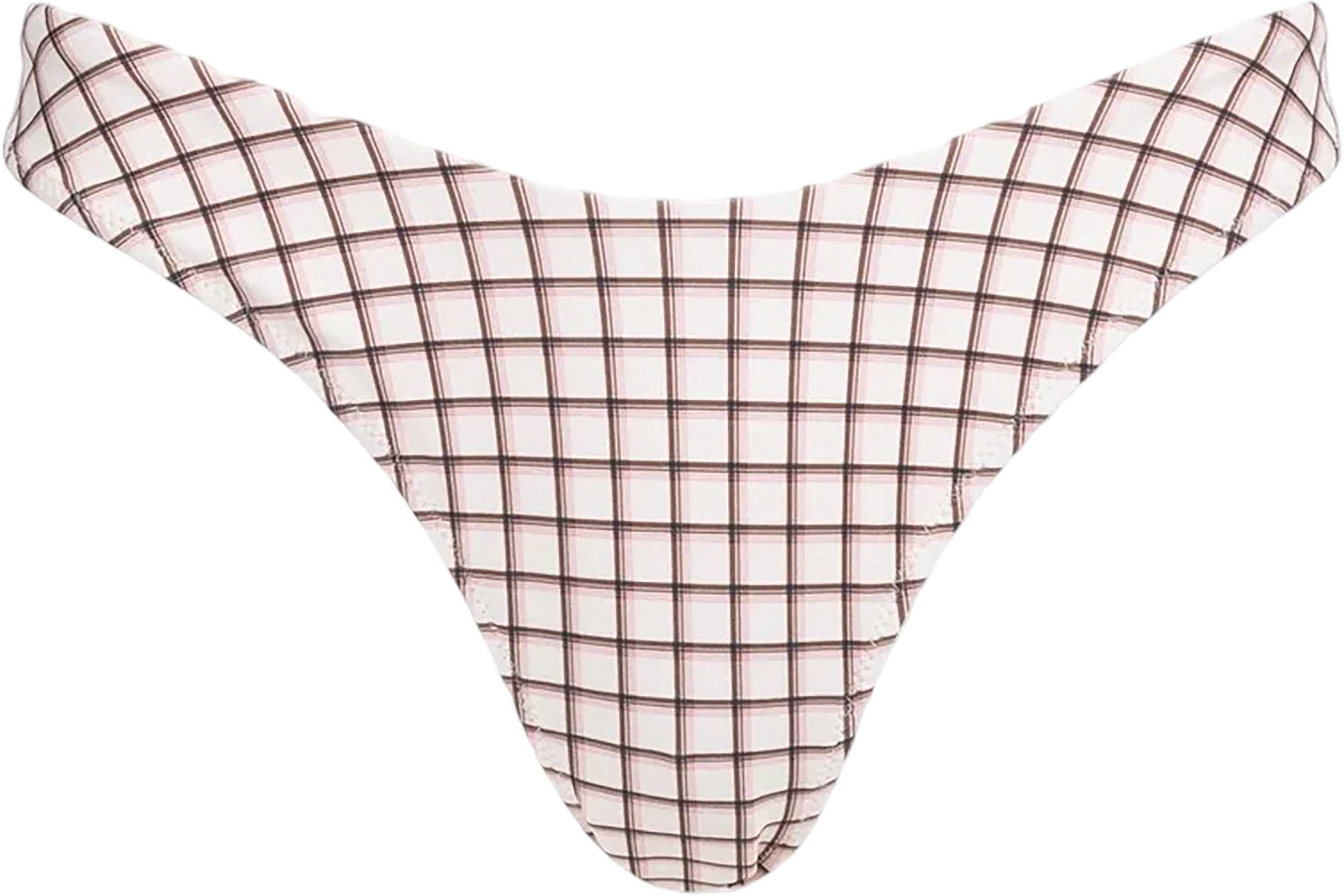 Image de produit pour Bas de bikini à taille haute à carreaux Rumi - Femme