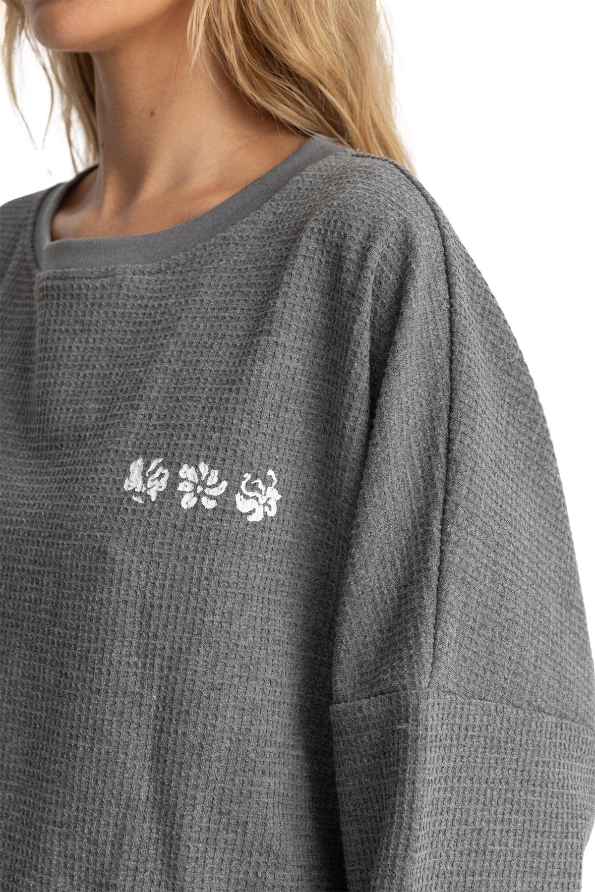 Numéro de l'image de la galerie de produits 4 pour le produit Chandail en molleton ample gaufré Stinson Beach - Femme
