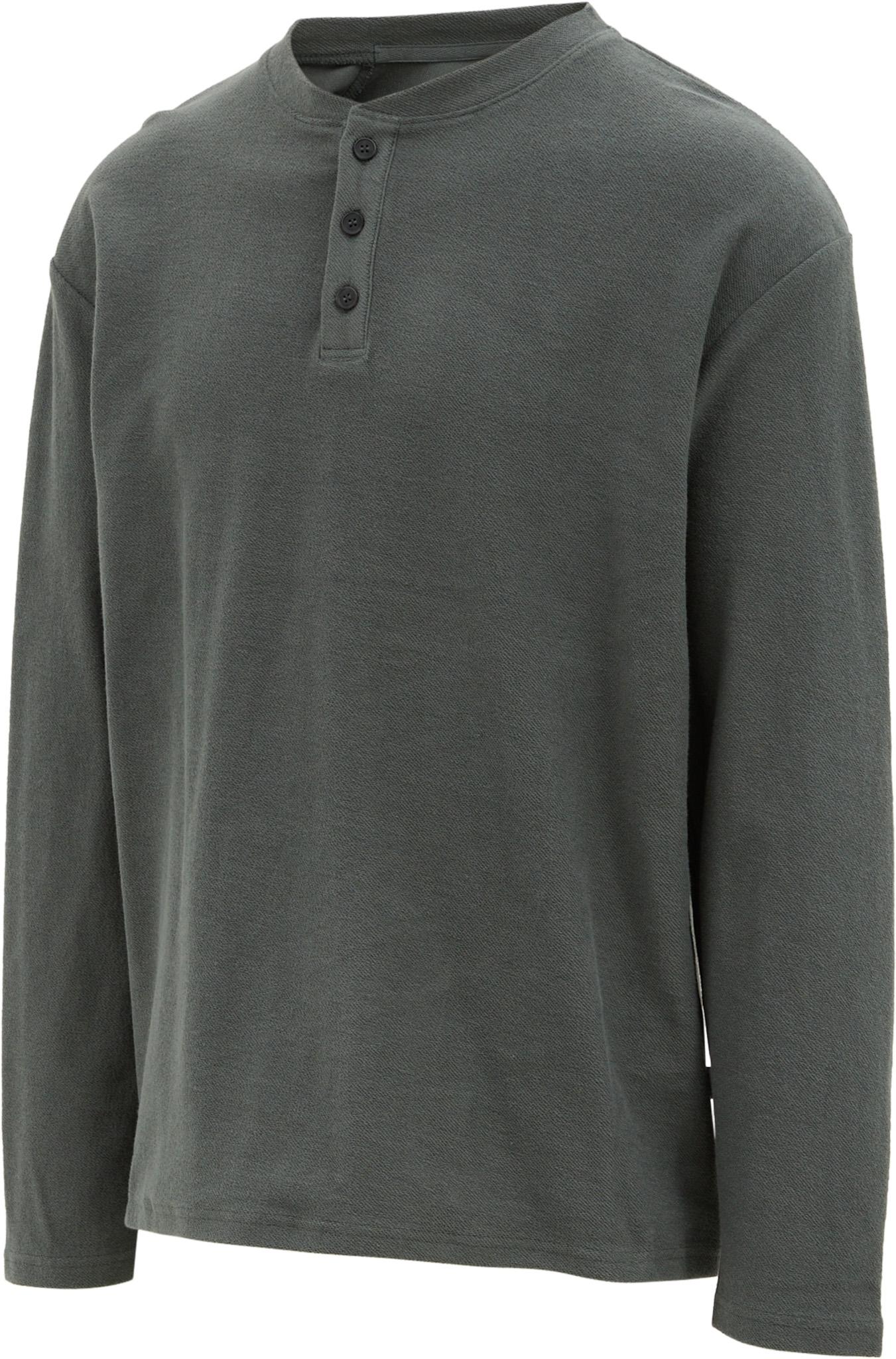Product gallery image number 2 for product Vintage Terry Long Sleeve Henley Shirt - Men's