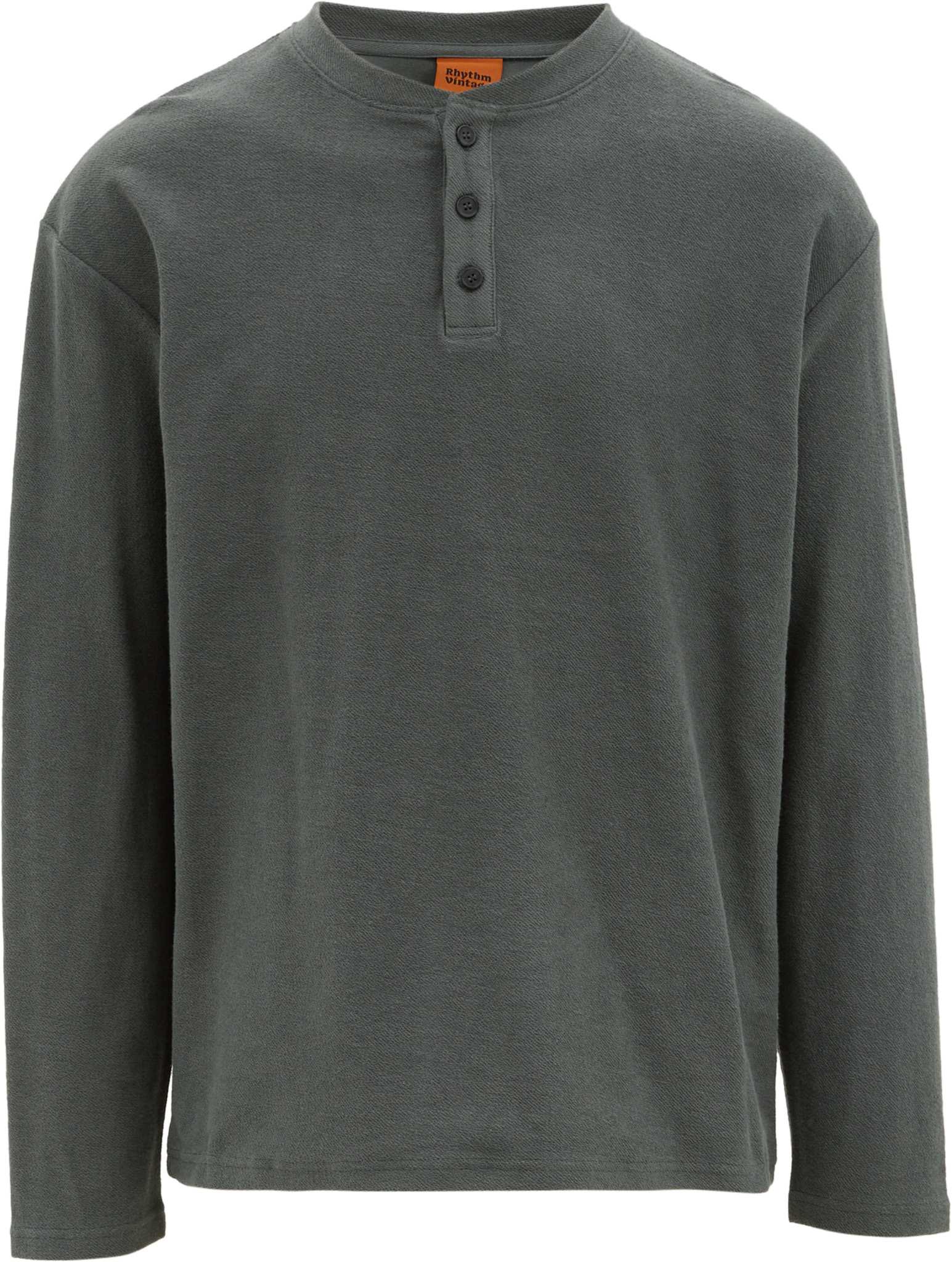 Product image for Vintage Terry Long Sleeve Henley Shirt - Men's